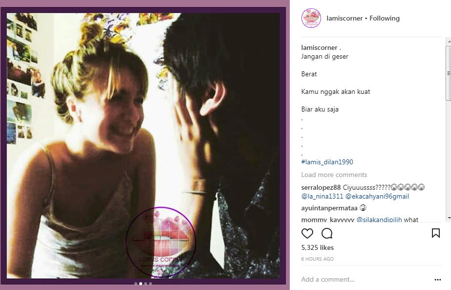 Foto Iqbaal Ramadhan dan Wanita Bule Seakan Tengah Dimabuk Asmara