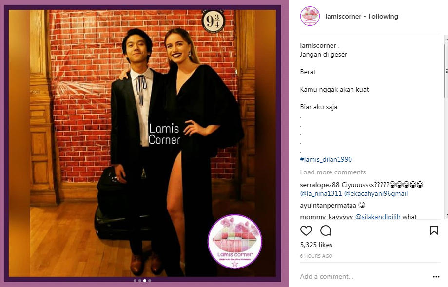 Iqbaal Ramadhan dan Wanita Bule Tampak Mesra