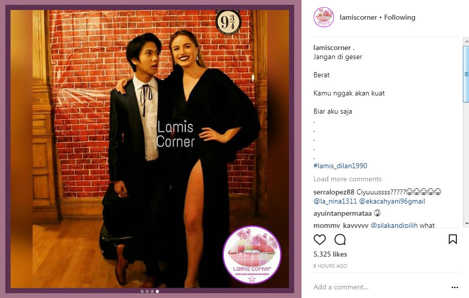 Iqbaal Ramadhan Dirangkul Wanita Bule