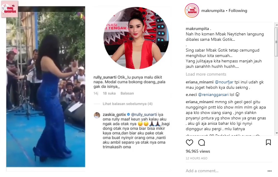 Balasan Zaskia Gotik Soal Komentar Nyinyir Haters