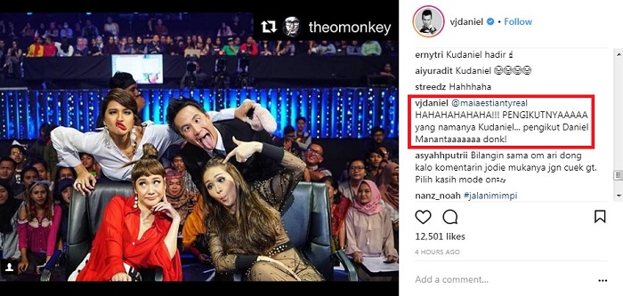 Respon Daniel Mananta dengan Panggilan Unik dari Maia Estianty