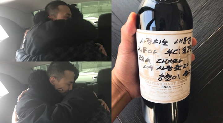 T.O.P Peluk Hangat G-Dragon dan Beri Hadiah Sekaligus Pesan Hangat Ini Untuk Leader Big Bang Tersebut