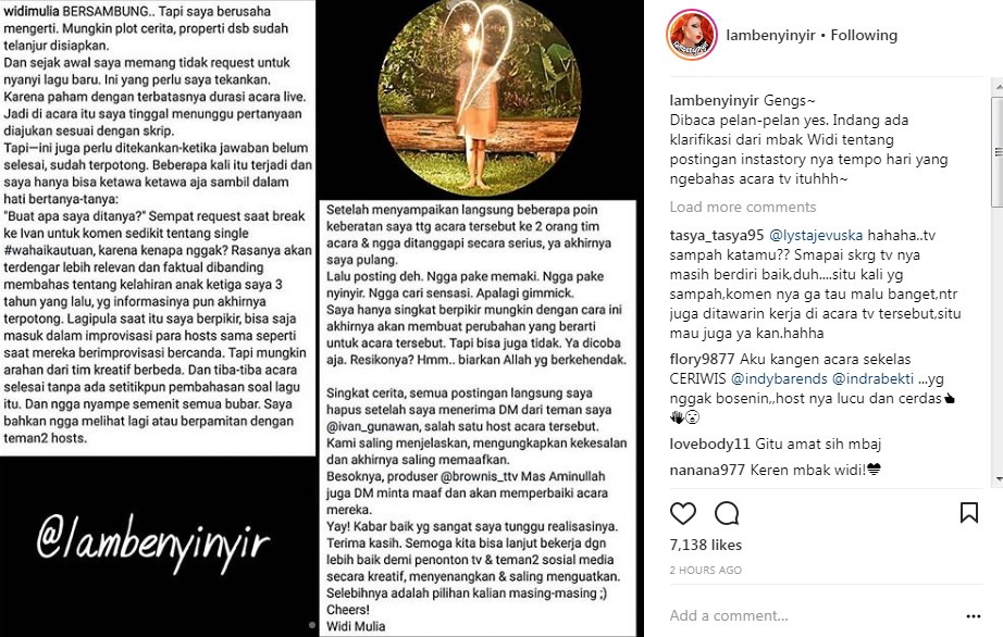 Widi Mulia Ungkap Persoalannya dengan Seluruh Tim \'Brownis\' Telah Selesai