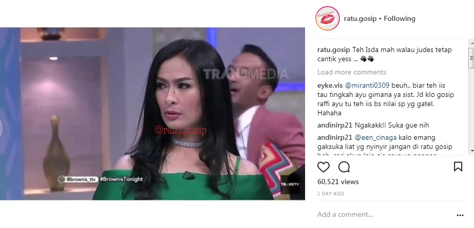 Perubahan Ekspresi Wajah Iis Dahlia