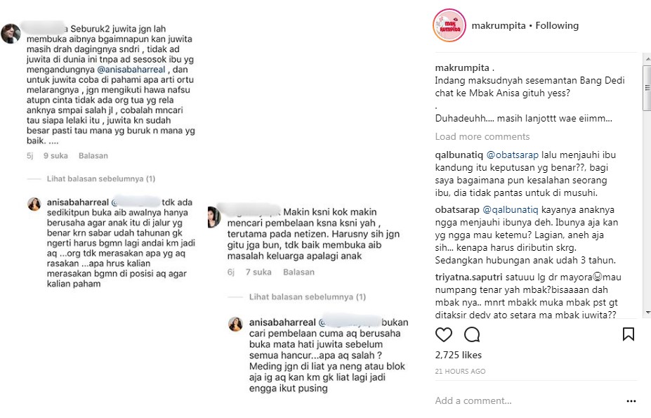 Reaksi Annisa Bahar Saat Dituding Buka Aib Anak Hingga Cari Pembelaan
