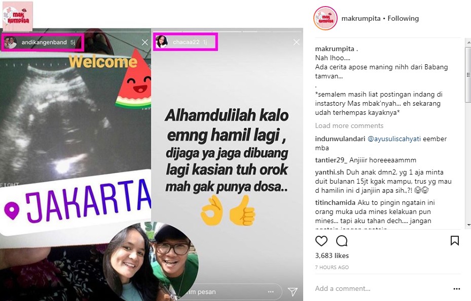 Andika Kangen Band Mendadak Posting Foto USG