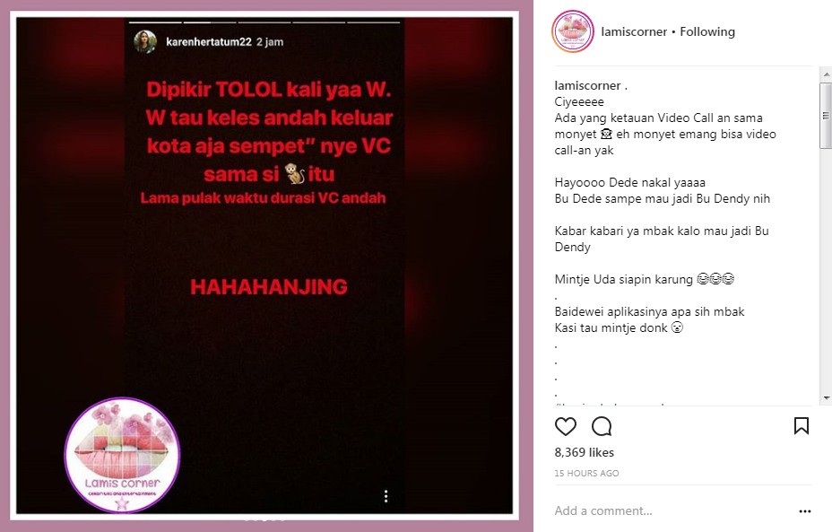 Sumpah Serapah yang Dilayangkan Karen Hertatum