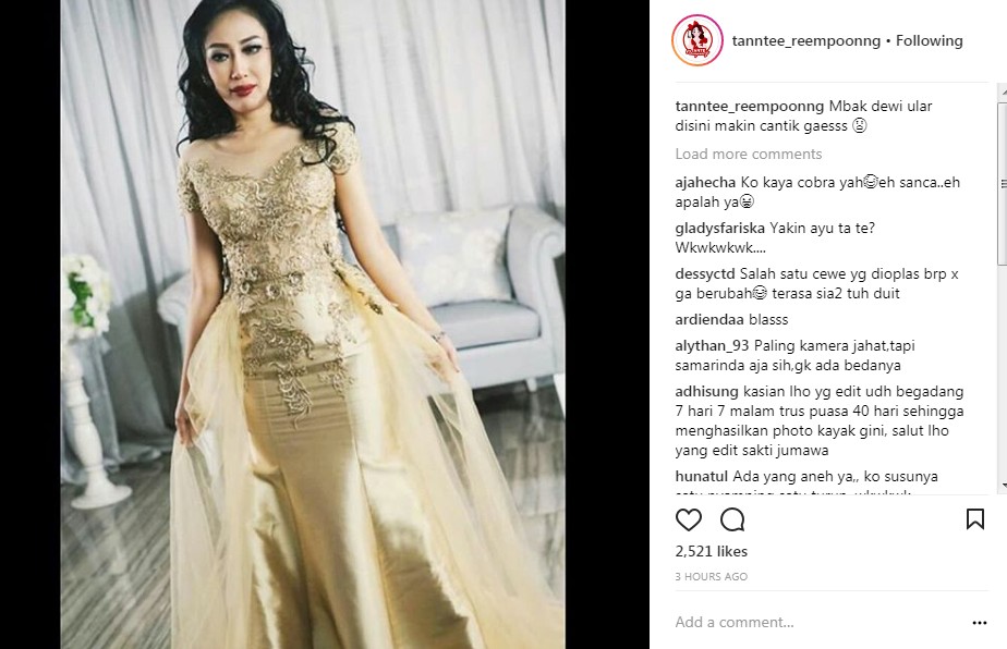 Penampilan Dewi Sanca Bikin Pangling