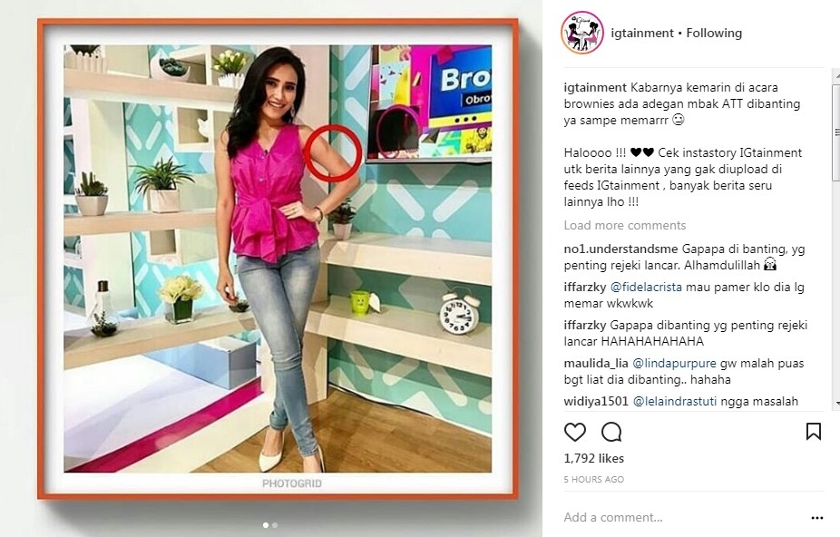 Foto Ayu Ting Ting Diduga Memar Karena Dibanting Pejudo