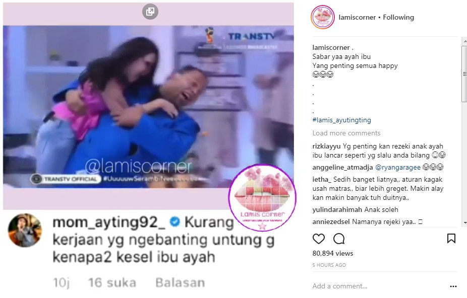 Ayu Ting Ting Digendong Pejudo