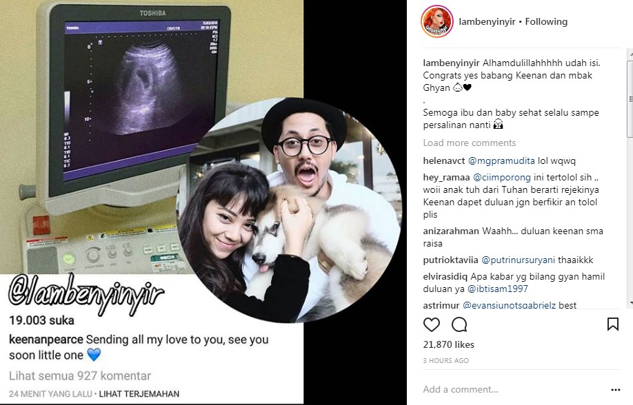 Keenan Pearce Umumkan Kehamilan Istri