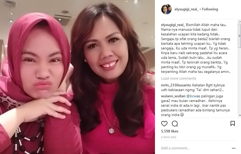 Permintaan Maaf Ely Sugigi Pasca \'Pesbukers\' Ditegur KPI