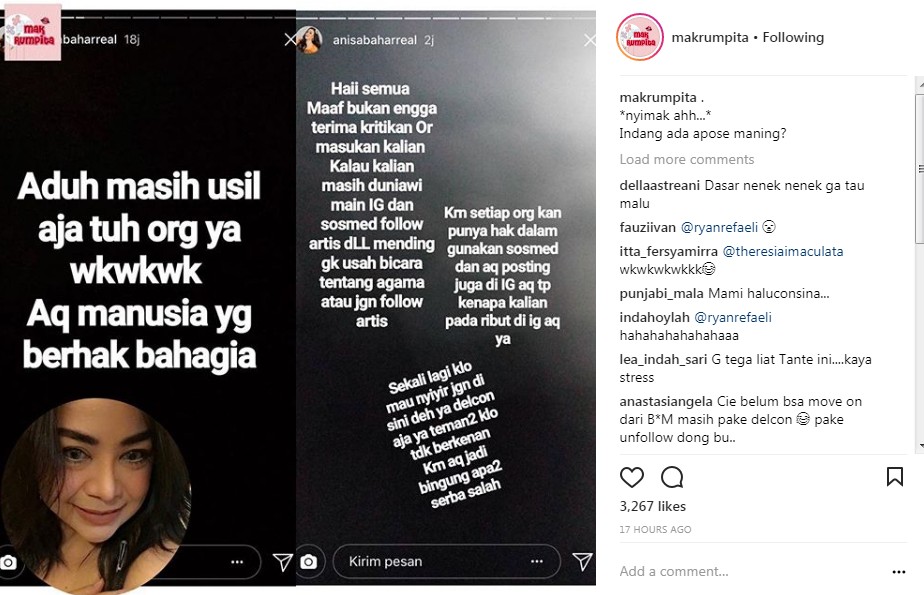 Curahan Hati Annisa Bahar Soal Nyinyiran Netter