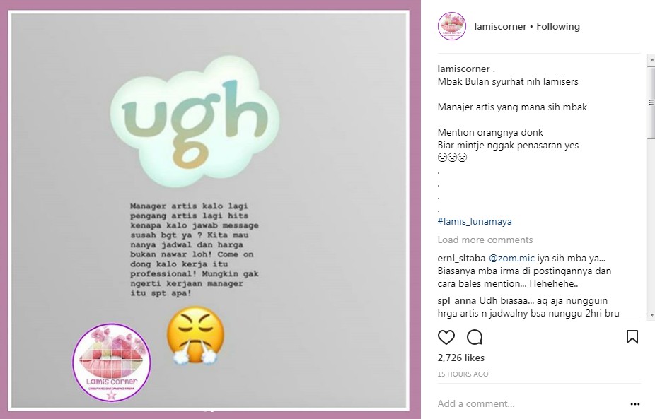 Zoom Curahan Hati Luna Maya Soal Manajer yang Bawahi Artis Hits