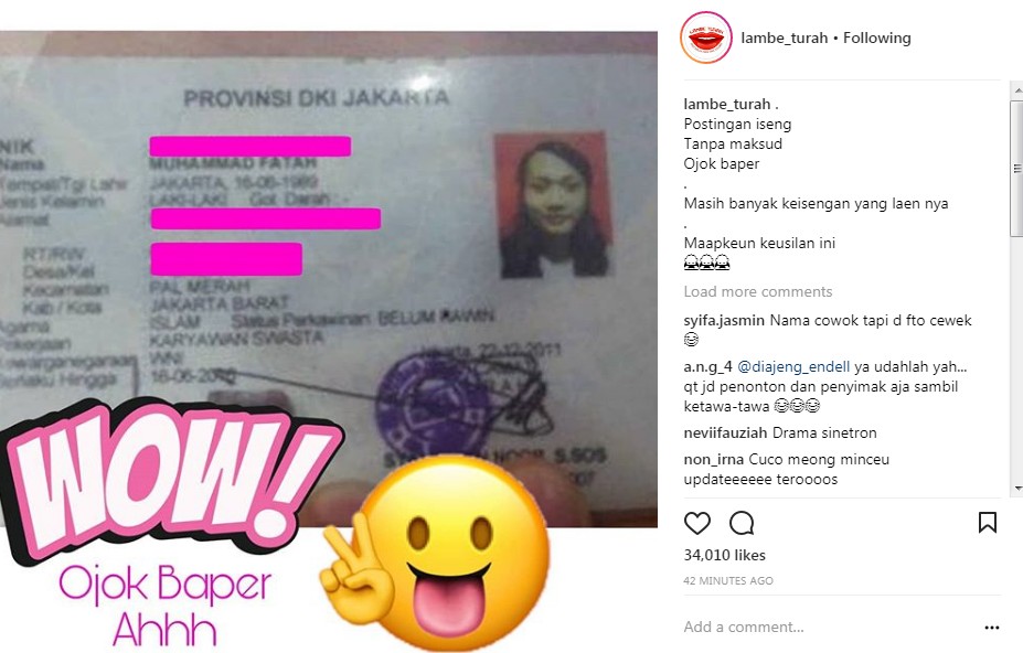 Dugaan KTP Milik Lucinta Luna