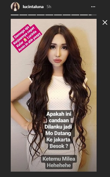 Isyarat Kekasih Lucinta Luna Akan Datang Menemuinya