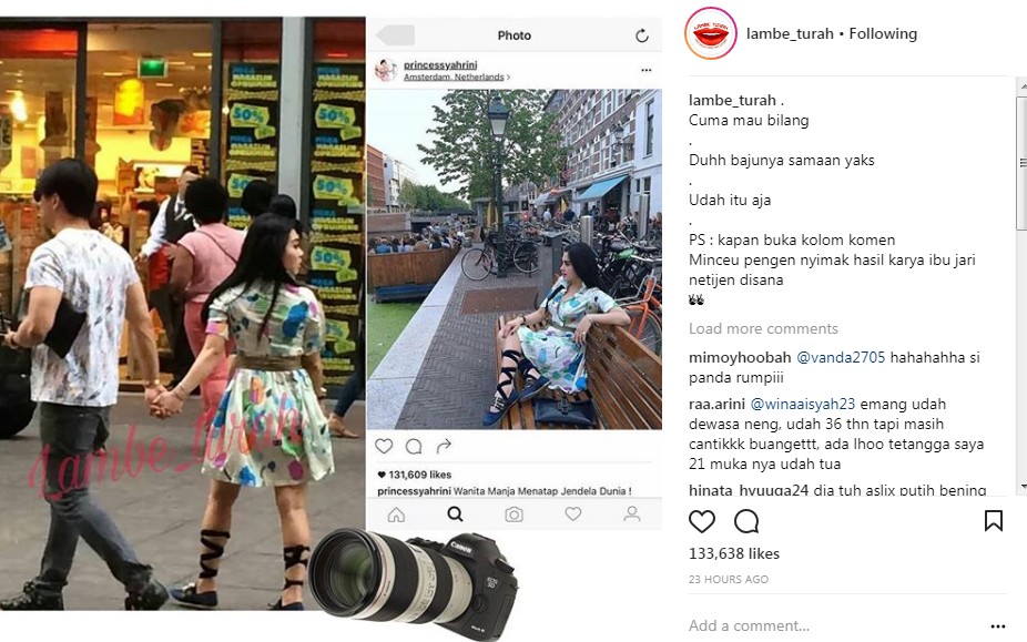 Wanita Mirip Syahrini Digandeng Pria Macho