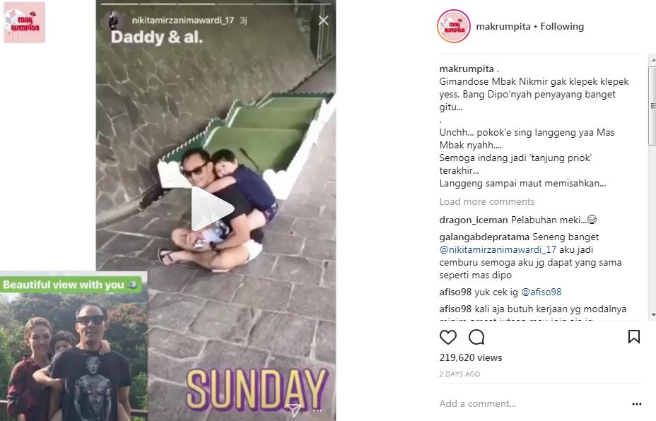 Potret Dipo Latief dan Anak Kedua Nikita Mirzani