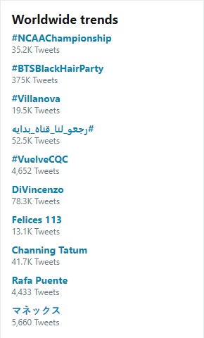 Rambut Hitam BTS Jadi Trending Topic Dunia di Twitter