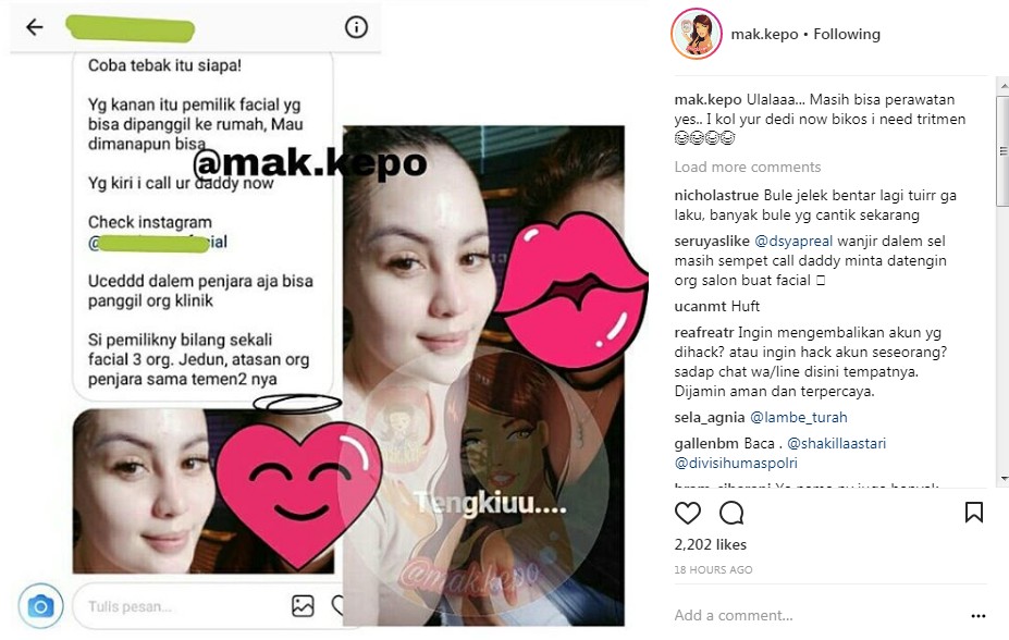 Jennifer Dunn Perawatan Wajah di dalam Rumah Tahanan Pondok Bambu