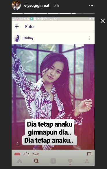 Tanggapan Ely Sugigi Soal Komentar Putrinya