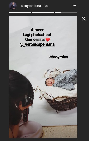 Pemotretan Anak Pertama Lucky Perdana