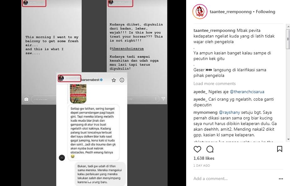 Curahan Hati Pevita Pearce Geram Lihat Kuda Disiksa