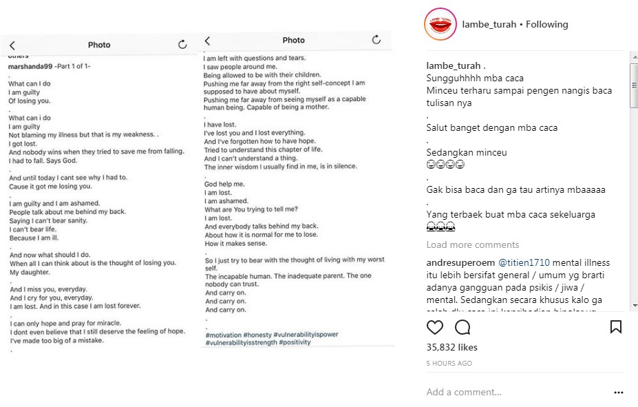 Curahan Hati Marshanda Soal Kehilangan Sang Putri