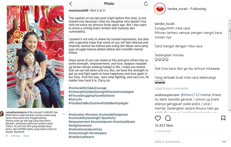 Marshanda akui Ingin Memberikan Inspirasi Tak Hanya Curahan Hati Pilu Terkai Sang Putri