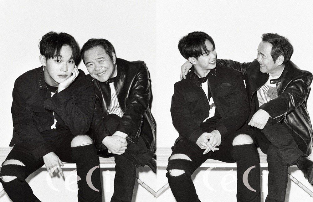 Hyunsik dan Sang Ayah Kompak Kenakan Setelan Hitam