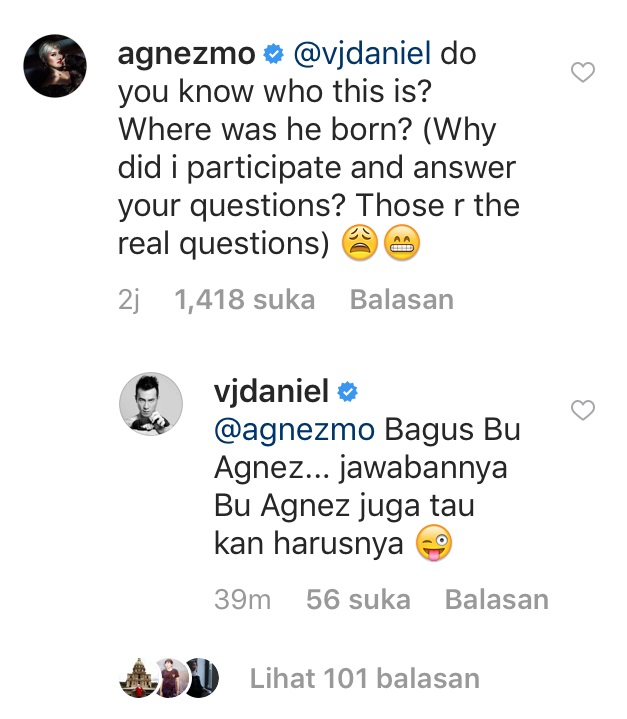 Rasa Heran Agnes Monica Karena Ikut Menanggapi Postingan Daniel Mananta