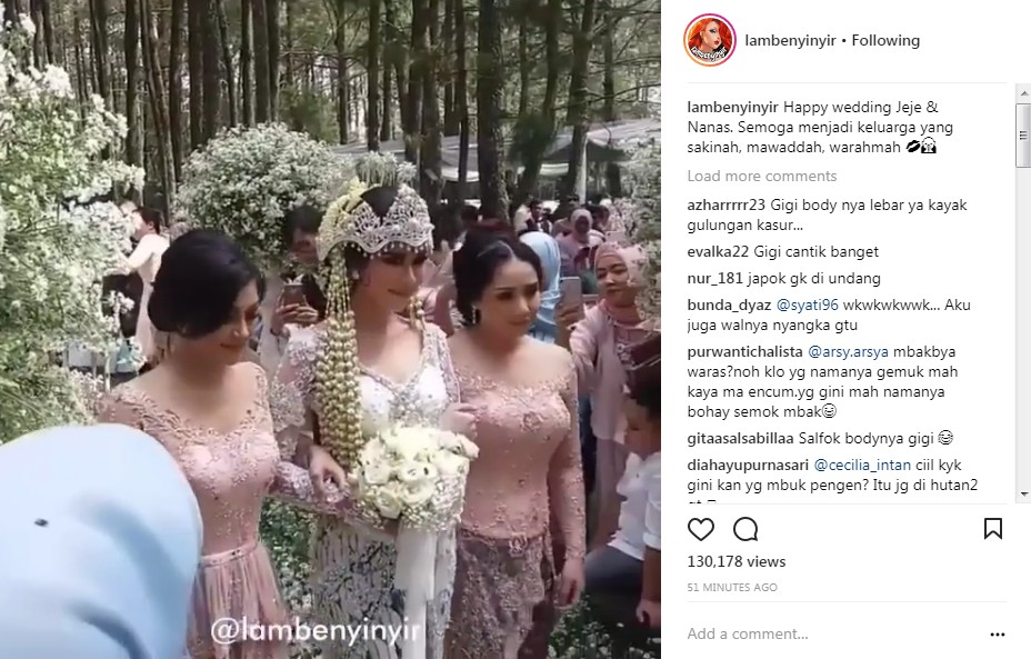 Syahnaz Sadiqah Menuju ke Lokasi Ijab Kabul Didampingi Nagita Slavina dan Nisya Ahmad