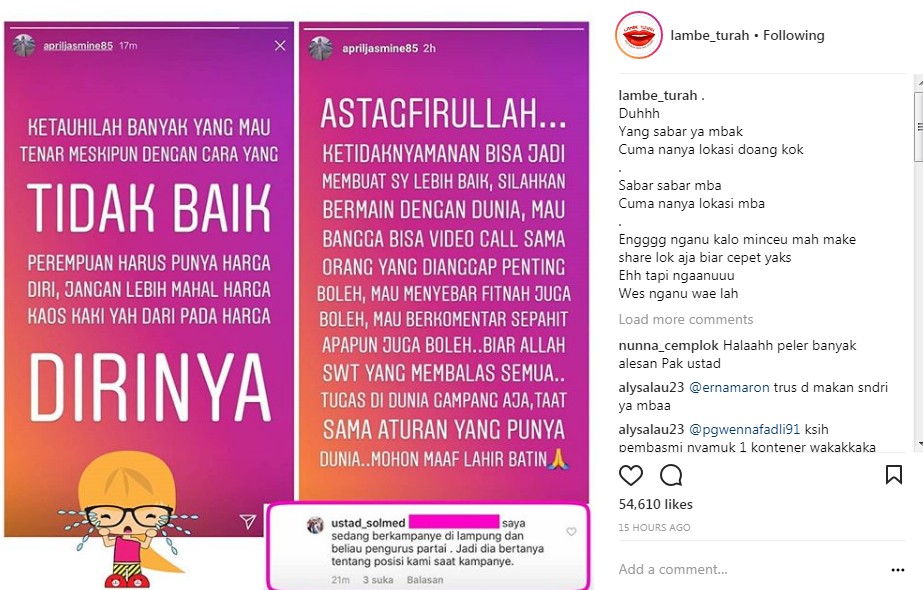 Tanggapan April Jasmine Saat Suaminya Dituding Selingkuh