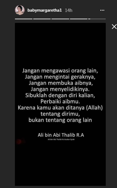 Postingan Kalimat Bijak Baby Margaretha