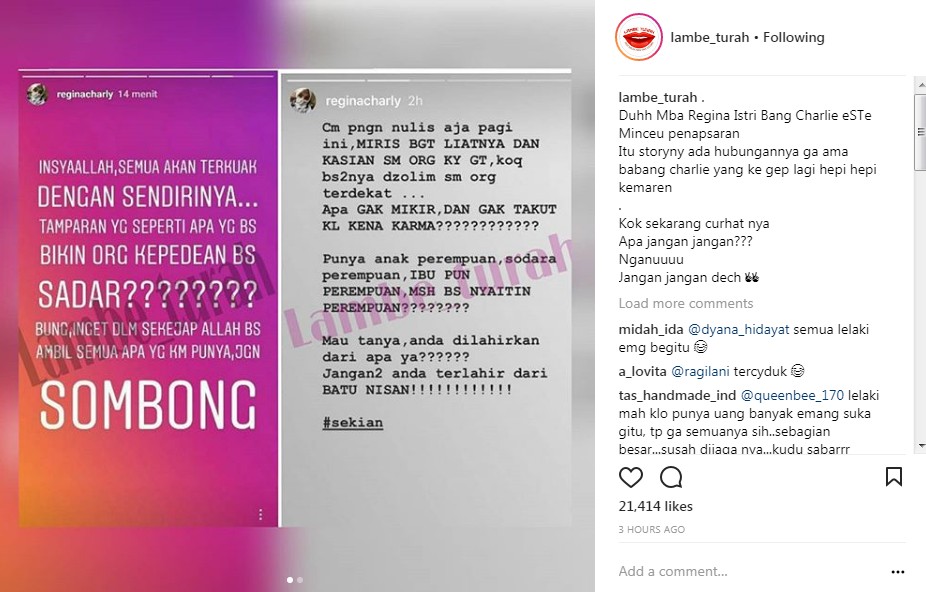 Curahan Istri Charly Eks ST12 Saat Suaminya Kepergok Clubbing