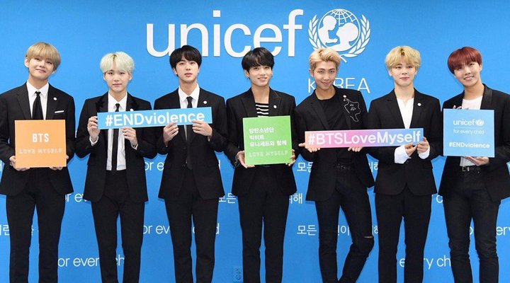 Foto: Buktikan Kekuatan Fans BTS, Army Bantu UNICEF Populerkan #RoadForChange dan Capai 1 Miliar Dollar 