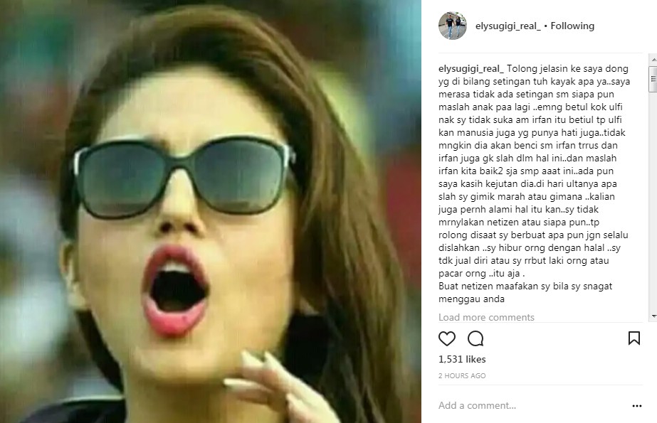 Curahan Hati Ely Sugigi Dituding Settingan