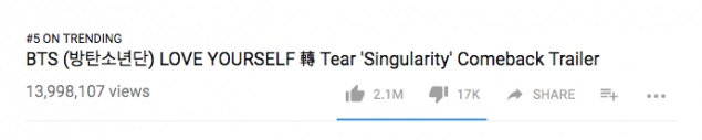 Trailer Comeback BTS Ditonton Lebih dari 10 Juta Kali