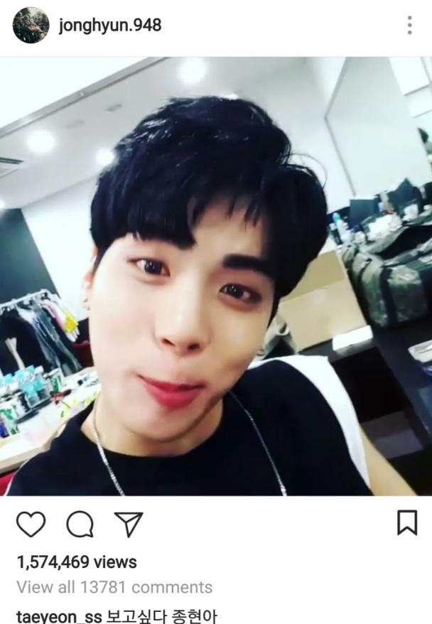 Komentar Tae Yeon di Postingan Lama Jonghyun