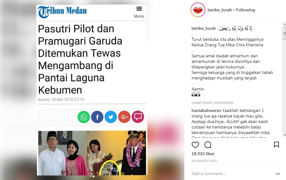 Kabar Mengenaskan Alasan Orang Tua Citra Kharisma Meninggal