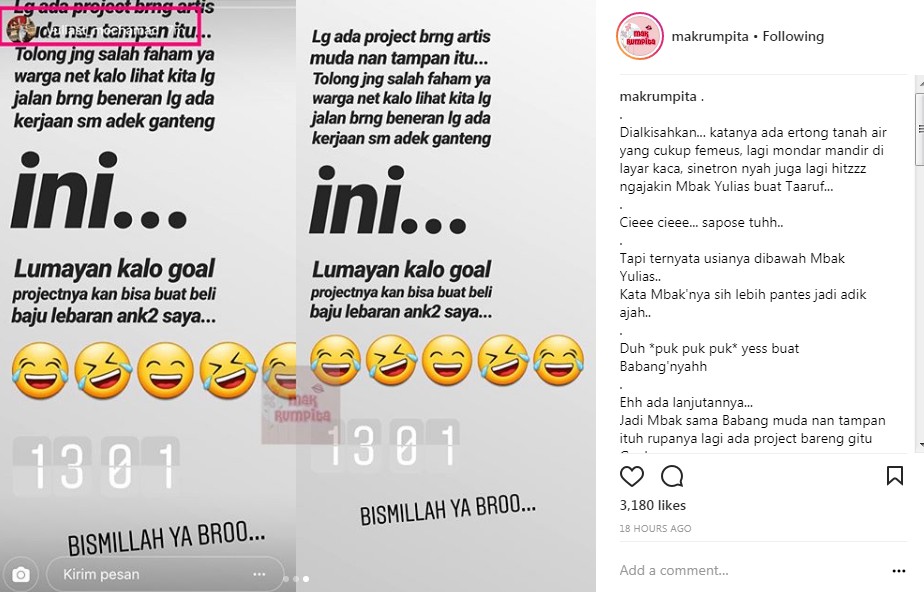 Yulia Mochamad Minta Netien Tak Salah Sangka Bila Terlihat Jalan Bareng Sang Aktor