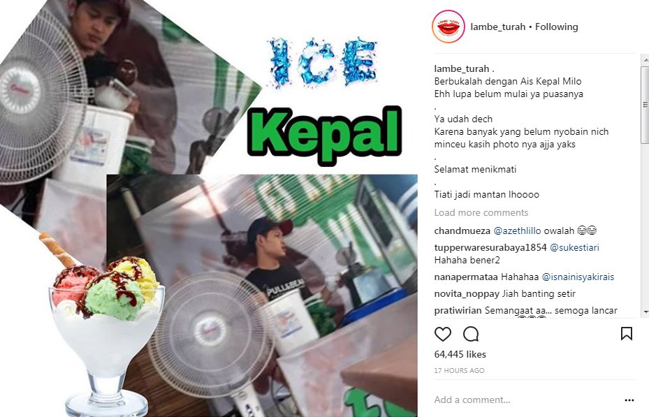 Ferrry Anggara Jual Es Kepal