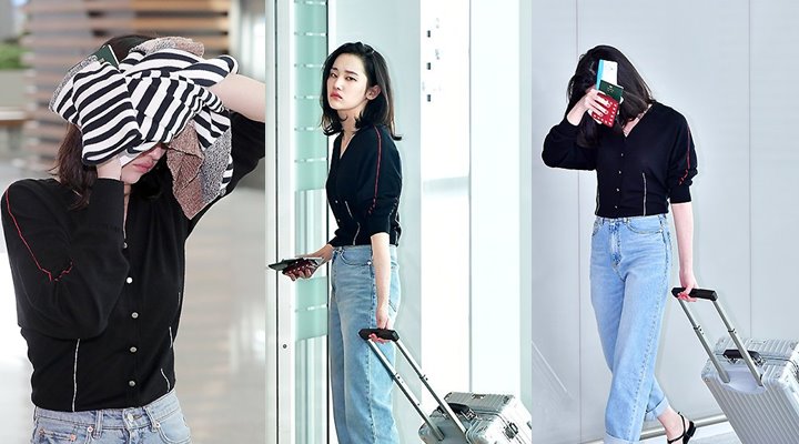 Sikap Jeon Jong Seo Saat Ketemu Reporter di Bandara