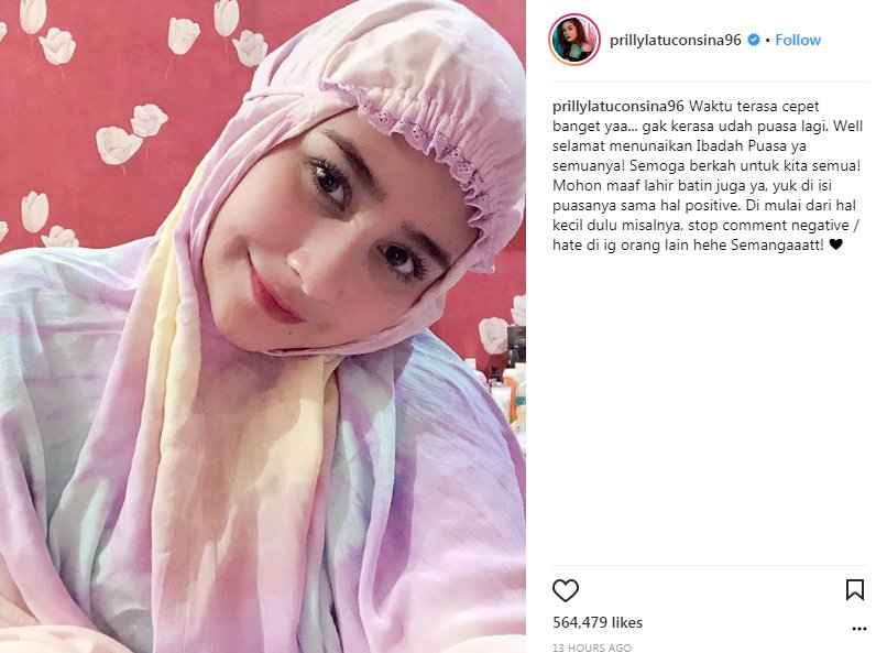 Prilly Latuconsina Tutup Kolom Komentar