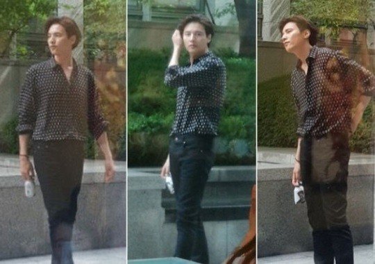 Potret Won Bin Saat lakukan Syuting Iklan Kopi