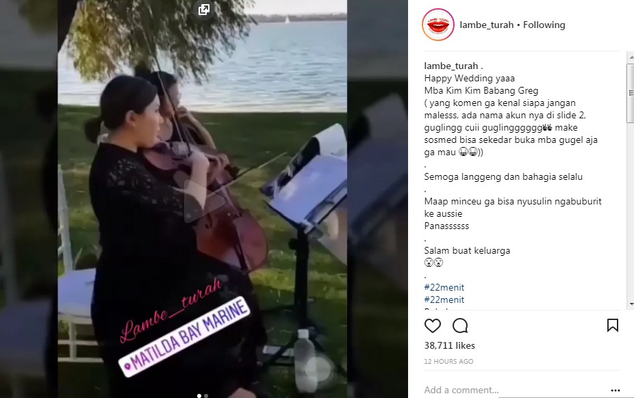 Pemusik di Pernikahan Kimmy Jayanti dan Greg Nwokolo