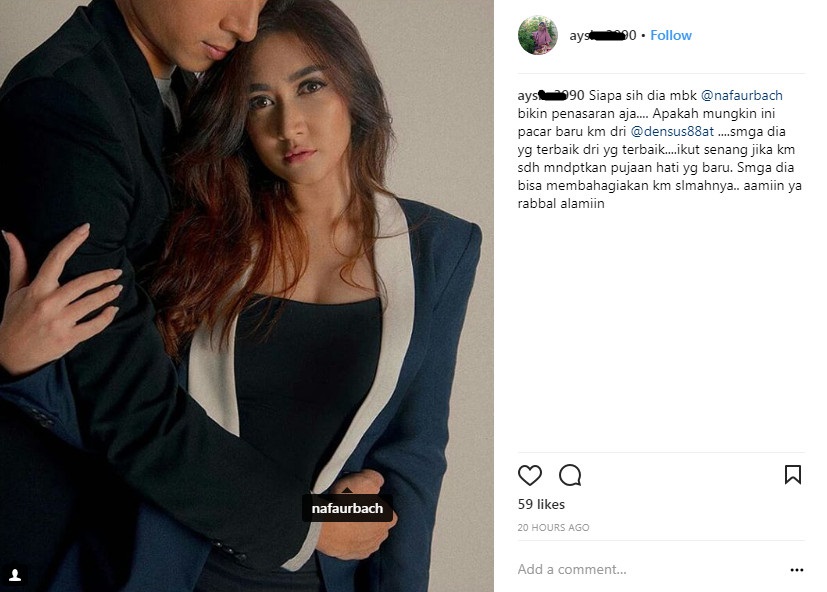 Beredar Foto Nafa Urbach Dipeluk Pria