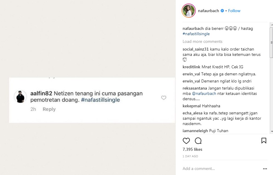 Nafa Urbach Sebut Dirinya Masih Single