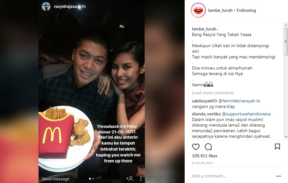 Rasyid Rajasa Mengenang Adara Taista Sebelum Keduanya Menikah