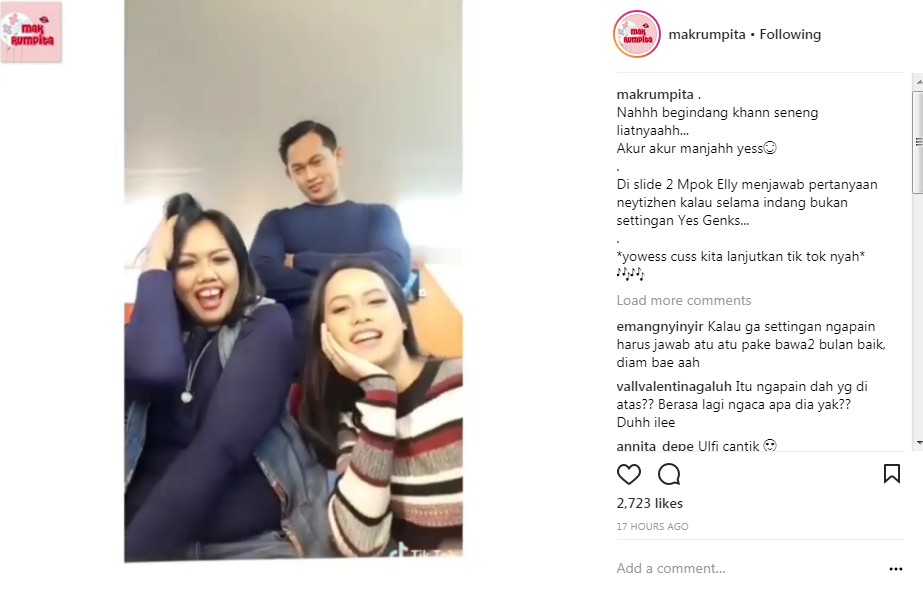 Ely Sugigi Main Aplikasi Tiktok Bareng Anaknya dan Irfan Sbaztian